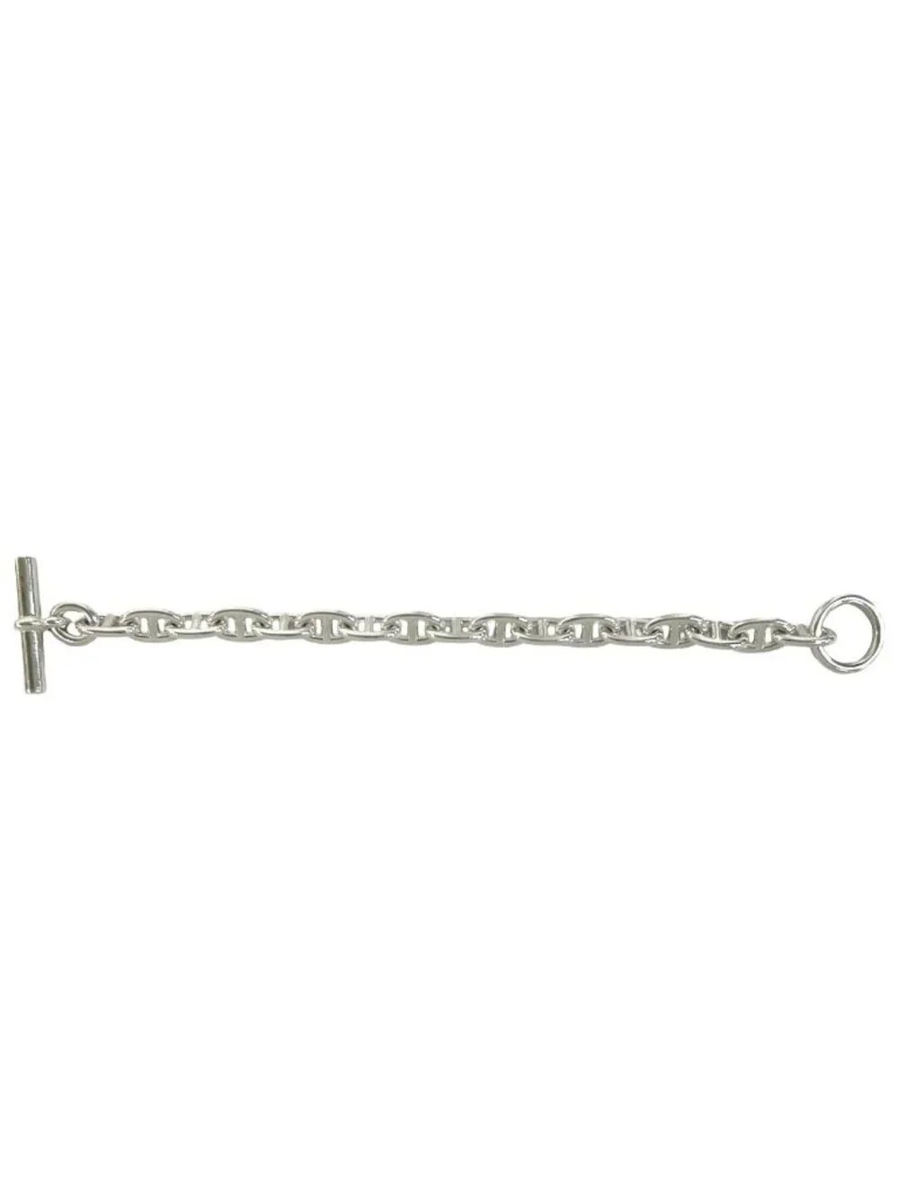 Hermes Chaine D'ancre MM 16 Links Bracelet 925 Sterling Silver